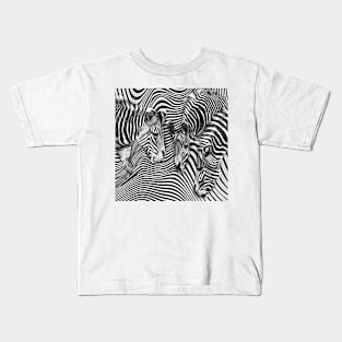 Zebra Stripes Abstract Kids T-Shirt